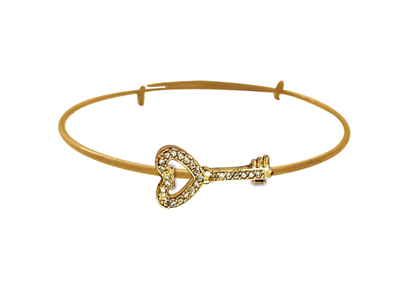 Gold Plated CZ Studded Womens Bracelet